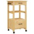 Carrito de cocina MONZA madera maciza de pino 48x40x90