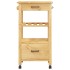 Carrito de cocina MONZA madera maciza de pino 48x40x90