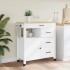 Carrito de cocina MONZA madera maciza de pino 84x40x90