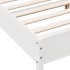 Estructura de cama con cabecero madera pino blanco 140x190