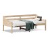 Sofá cama de madera maciza de pino 75x190