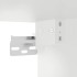 Mueble pared con puertas de vidrio 2 uds blanco 68,5x37x35