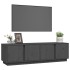 Mueble de TV madera maciza de pino gris 140x40x40