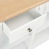 Mesa consola de MDF blanca 120x30x76