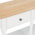 Mesa consola de MDF blanca 120x30x76