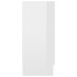 Vitrina de madera contrachapada blanco brillo 120x30,5x70