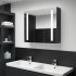 Mueble de baño con espejo LED 89x14x62