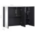 Mueble de baño con espejo LED 89x14x62