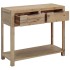 Mesa consola de madera maciza de acacia 82x33x73