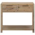 Mesa consola de madera maciza de acacia 82x33x73