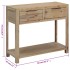 Mesa consola de madera maciza de acacia 82x33x73