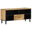 Mueble de TV madera maciza de mango 100x33x46 cm