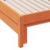 Sofá cama nido madera maciza de pino marrón cera 90x200