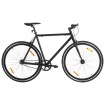 Bicicleta de piñón fijo negro 700c 55 cm