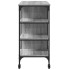 Carrito de cocina madera ingeniería gris Sonoma 100x45x89,5