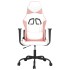 Silla gaming de masaje cuero sintético blanco y