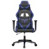 Silla gaming cuero sintético negro y