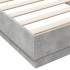 Estructura de cama madera de ingeniería gris hormigón