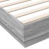 Estructura de cama madera de ingeniería gris Sonoma 200x200