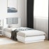 Estructura de cama con cabecero y luces LED blanco 100x200