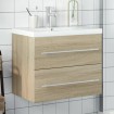 Mueble de baño con lavabo integrado roble Sonoma