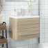 Mueble de baño con lavabo integrado roble