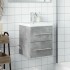 Mueble de baño con lavabo integrado gris