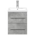 Mueble de baño con lavabo integrado gris