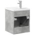 Mueble de baño con lavabo integrado gris