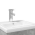 Mueble de baño con lavabo integrado gris