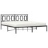 Estructura de cama con cabecero metal negro 183x213