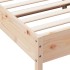 Estructura de cama con cabecero madera maciza pino 180x200