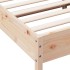 Estructura de cama con cabecero madera maciza de pino