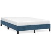 Estructura de cama terciopelo azul oscuro 120x190 cm