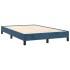 Estructura de cama terciopelo azul oscuro 120x190