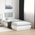 Estructura de cama con cabecero y luces LED blanco 75x190