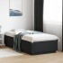 Estructura cama con luces LED madera ingeniería negro