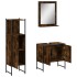 Set de muebles baño 3 pzas madera contrachapada roble