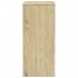 Cajonera SAUDA madera maciza de pino color roble 76,5x39x91