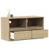 Mueble de TV SAUDA madera maciza pino color roble 99x43x55