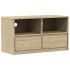 Mueble de TV SAUDA madera maciza pino color roble 99x43x55