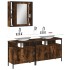 Set de muebles baño 3 pzas madera contrachapada roble