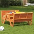 Mesa de pícnic para niños madera pino marrón cera 88x122x58