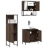 Set de muebles baño 3 pzas madera contrachapada roble