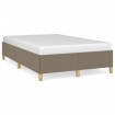 Estructura de cama tela gris taupe 120x190 cm