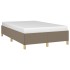 Estructura de cama tela gris taupe 120x190