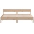 Estructura de cama con cabecero madera maciza pino 180x200