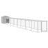 Gallinero y corral acero galvanizado gris claro 117x1017x123