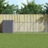 Caseta perros con corral acero galvanizado gris 110x1017x110