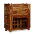 Mueble bar madera maciza de sheesham 85x40x95